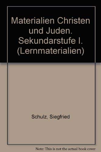Materialien Christen und Juden: Sekundarstufe I Study Guides