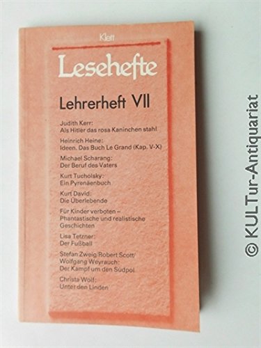 Lesehefte Lehrerheft VII Books