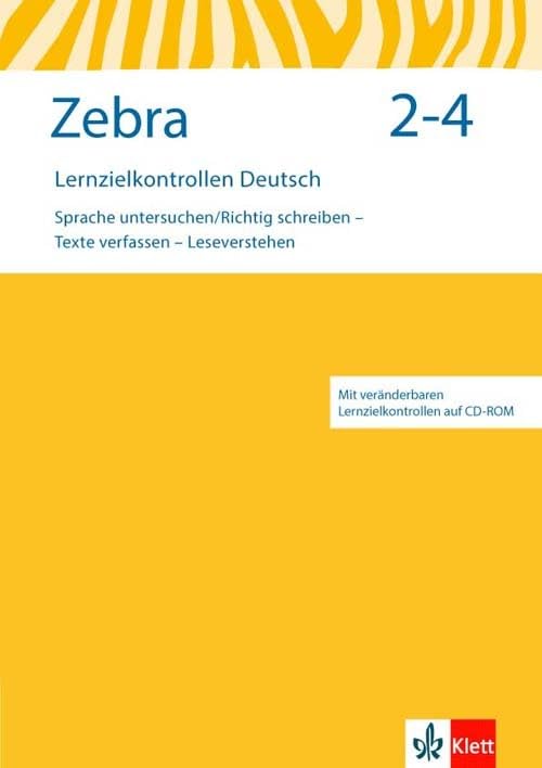 Zebra. Lernzielkontrollen mit CD-ROM 2.-4. Schuljahr. Neubearbeitung book