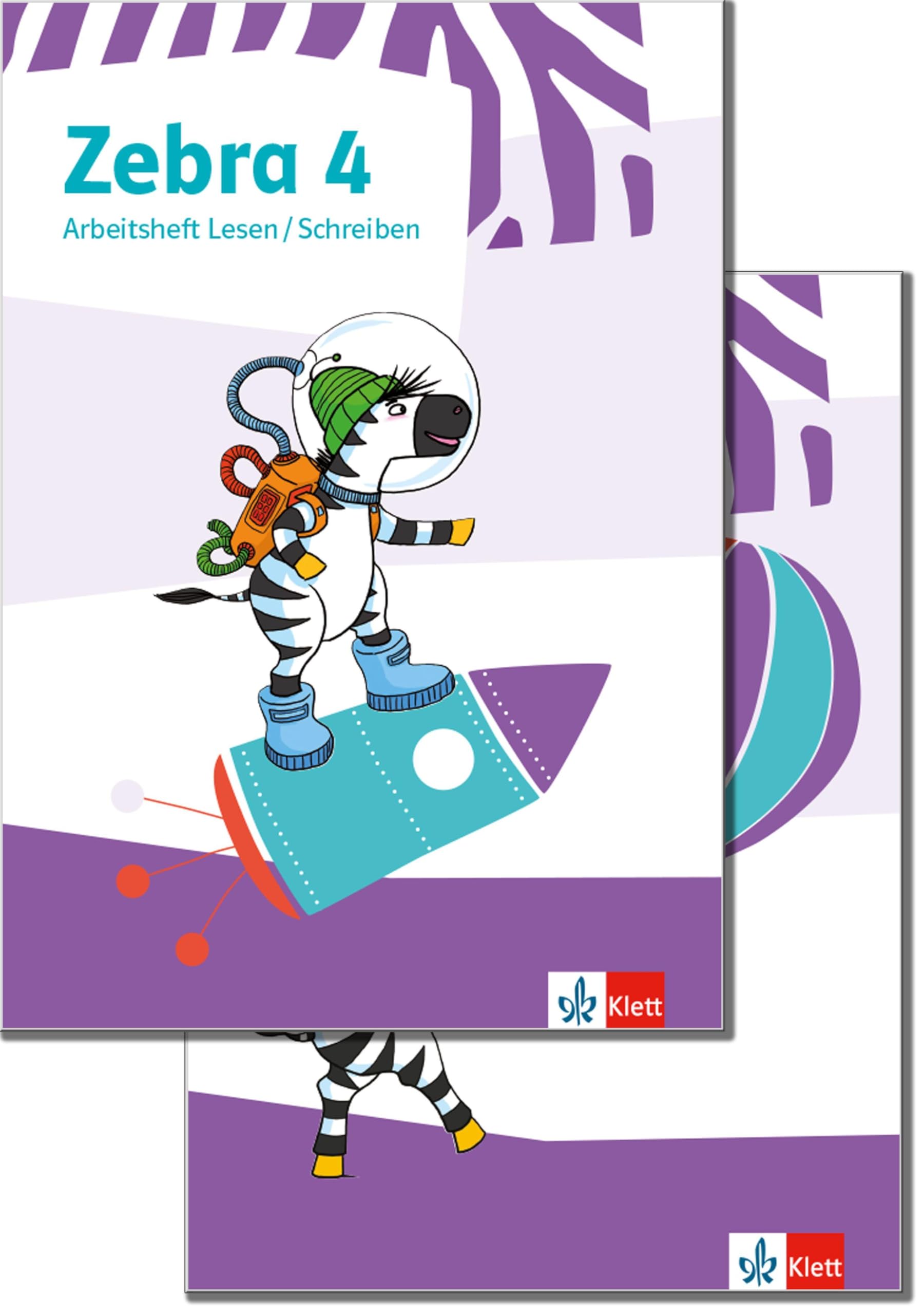 Zebra 4. Paket: Arbeitsheft Lesen/Schreiben und Arbeitsheft Sprache Klasse 4 Study Guides