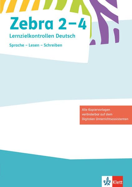 Zebra 2-4. Lernzielkontrollen Klasse 2-4 Study Guides Books