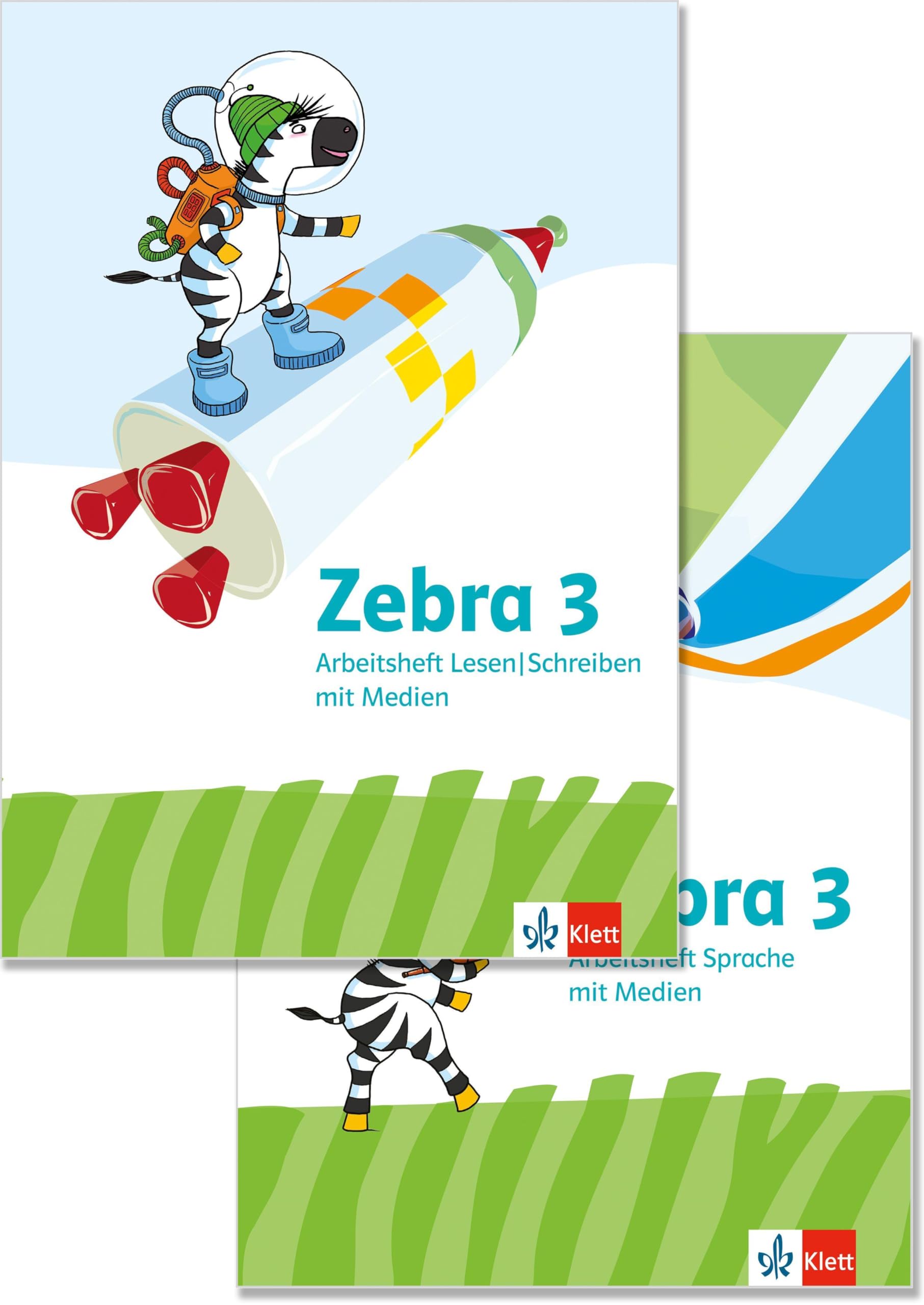 Zebra 3. Paket: Arbeitsheft Sprache, Arbeitsheft Lesen/Schreiben Klasse 3 Study Guides