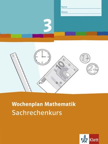 Product Image: Wochenplan Mathematik. Sachrechenkurs 3. Schuljahr