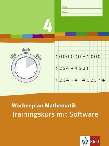 Wochenplan Mathematik. Trainingskurs 4. Schuljahr Study Guides