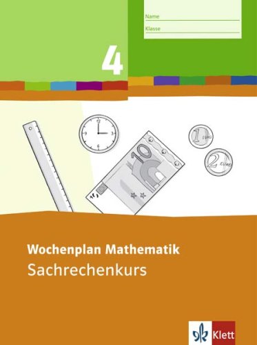 Product Image: Wochenplan Mathematik. Sachrechenkurs 4. Schuljahr