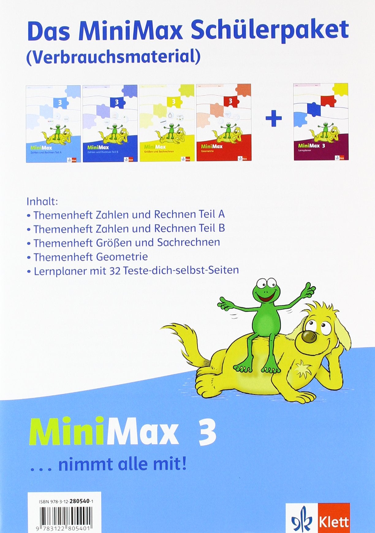 MiniMax 3: Paket für Lernende (4 Themenhefte + Lernplaner) - Verbrauchsmaterial Klasse 3 (MiniMax. Ausgabe ab 2013) Study Guides