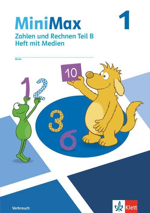 MiniMax 1. Zahlen und Rechnen Teil B - Verbrauchsmaterial mit Medien Klasse 1 Study Guides