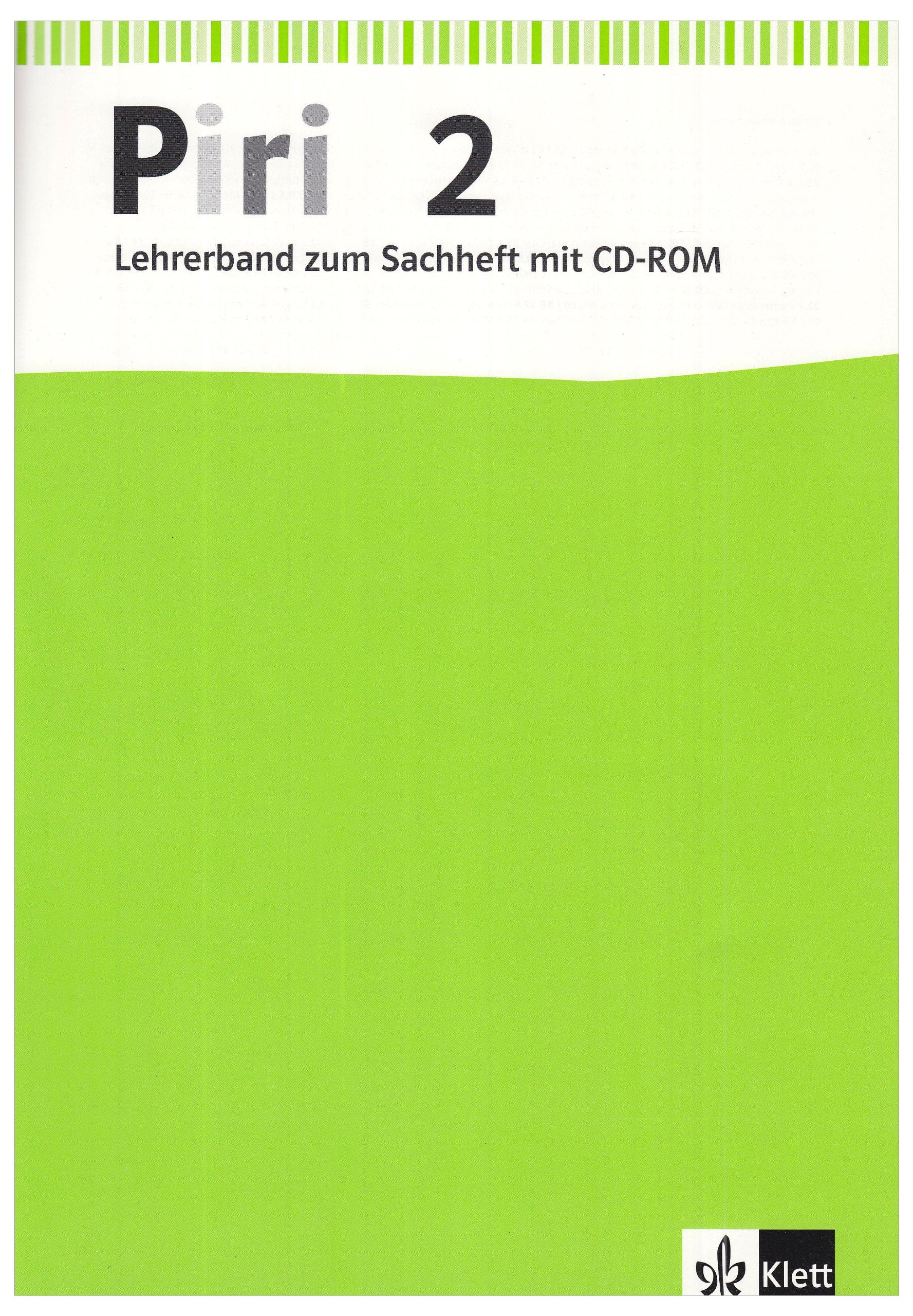 Piri Sachheft. Ausgabe für Thüringen / Lehrerband mit CD-ROM 2. Schuljahr Learning & Reference