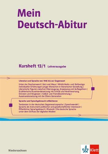 Mein Deutsch-Abitur. Ausgabe Niedersachsen Learning & Reference