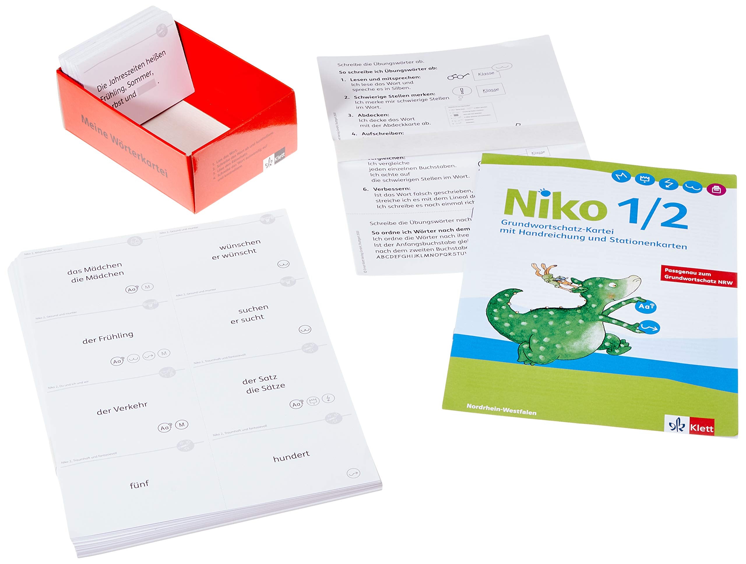 Niko Sprachbuch 1/2. Grundwortschatzkartei, Ausgabe NRW Klasse 1/2 Study Guides