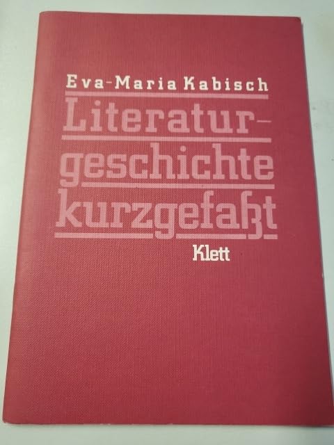 Product Image: Literaturgeschichte kurzgefaßt