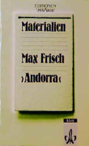 Andorra: Nur Materialien (Editionen für den Literaturunterricht) Study Guides
