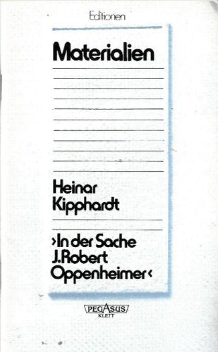 Product Image: Materialien: Heiner Kipphardt, In der Sache J. Robert Oppenheimer.