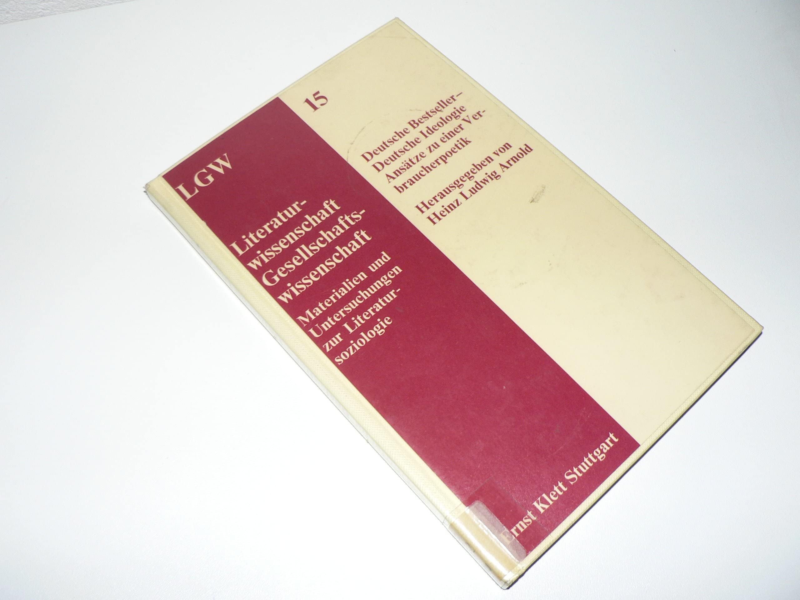 Deutsche Bestseller - Deutsche Ideologie. Ansätze zu einer Verbraucherpolitik Social Sciences