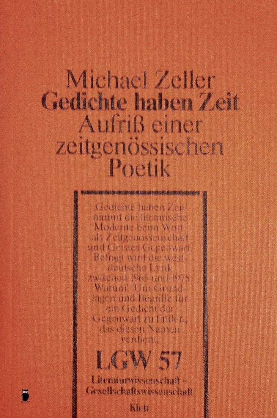 Gedichte haben Zeit. Aufriss einer zeitgenössischen Poetik Business & Technology