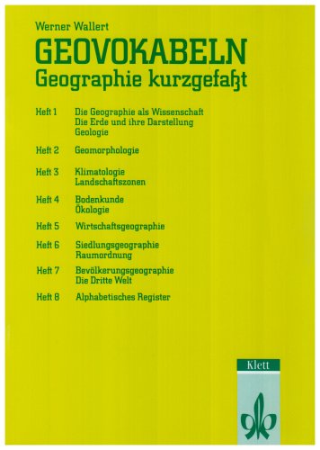 Geovokabeln: Geographie kurzgefasst in 8 Heften Books