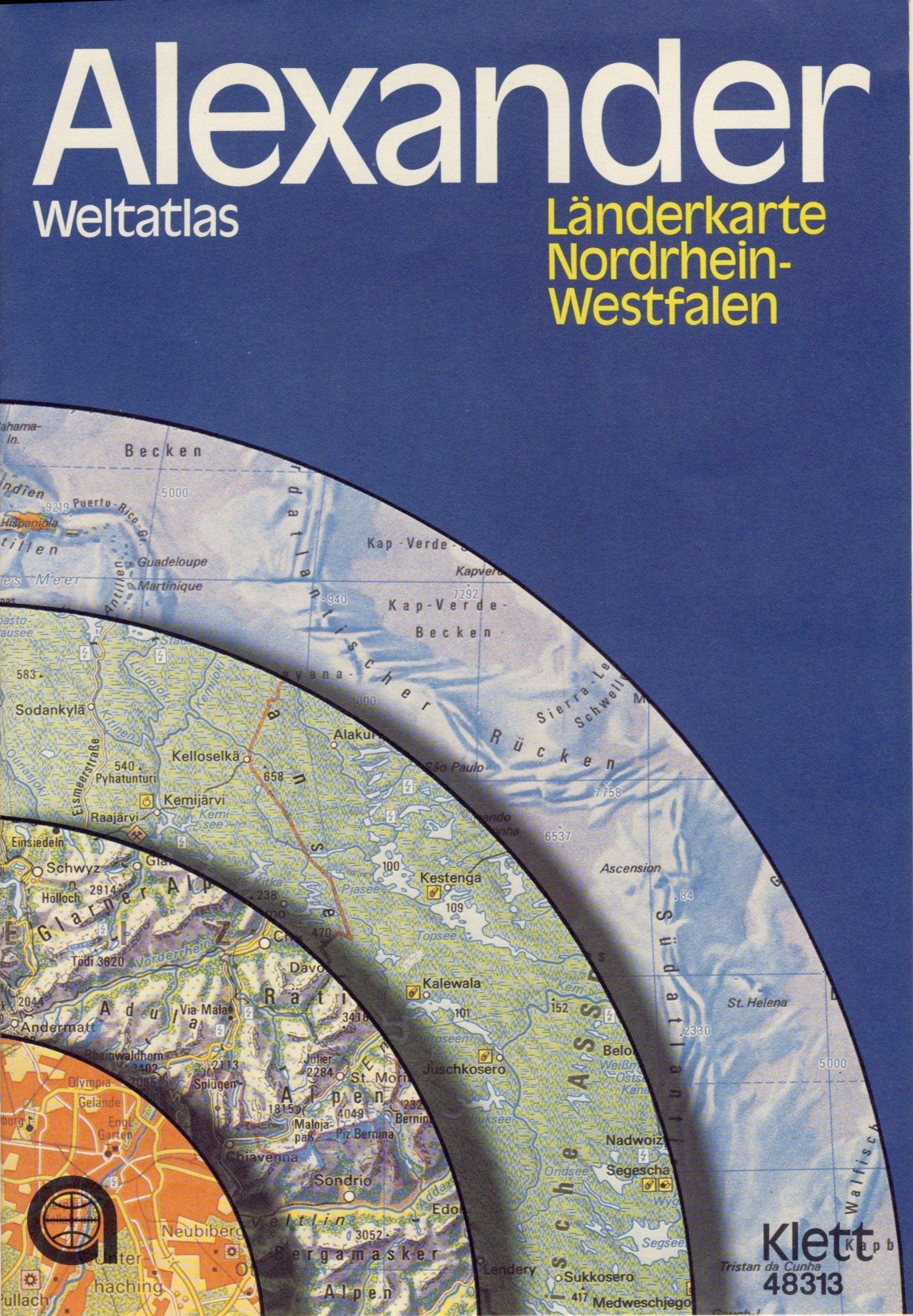 Alexander Länderatlanten und Länderkarten. Länderkarte Nordrhein- Westfalen 1 : 500 000. Mit thematischen Karten Maps & Plans