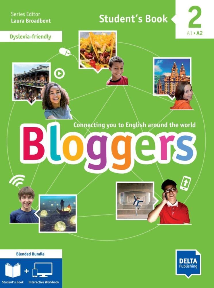 Bloggers 2 A1-A2 - Blended Bundle BlinkLearning: Connecting you to English around the world. Student’s Book (print) and fully interactive Workbook ... Connecting you to English around the world) Foreign Languages ​​& Dictionaries