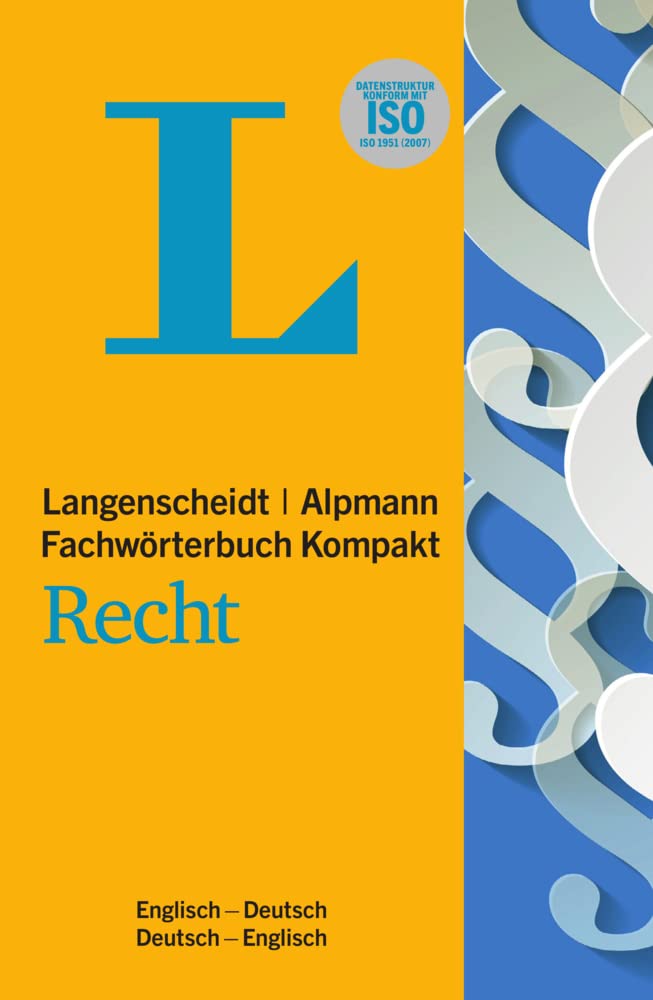 Langenscheidt Fachwörterbuch Kompakt Recht Englisch Law