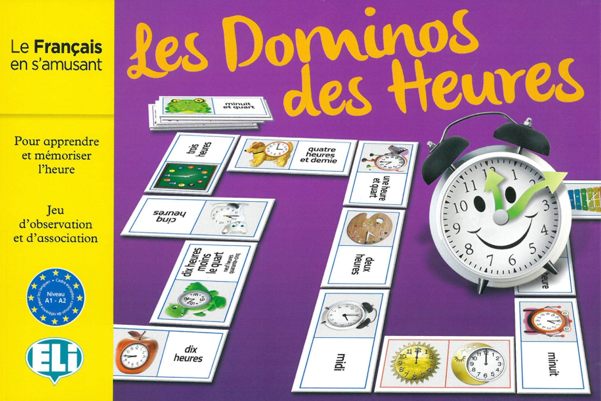 Les Dominos des Heures. Gamebox: Domino-Spiel mit 48 Dominokarten und Spielanleitung book