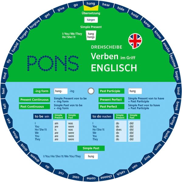 PONS Drehscheibe Verben im Griff Englisch: Verpackungseinheit 5 Exemplare book
