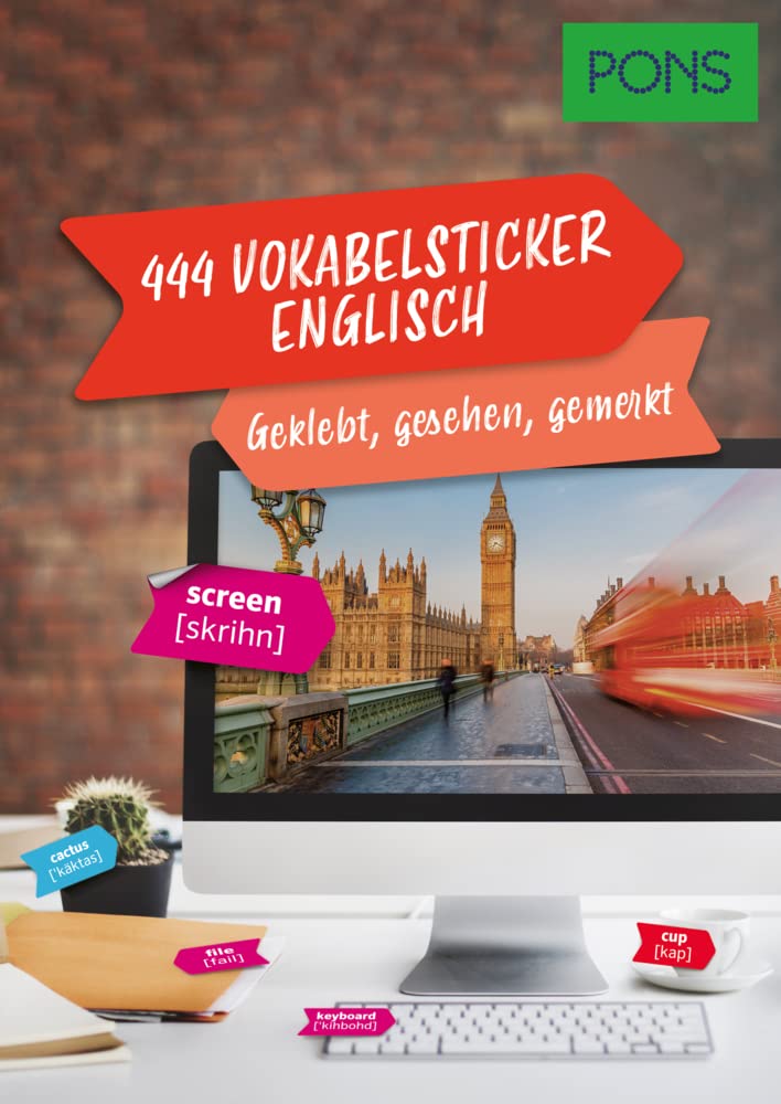 PONS 444 Vokabelsticker Englisch General education