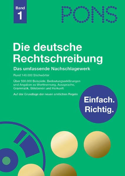 PONS Die deutsche Rechtschreibung inkl. CD-ROM Media & Communication Books