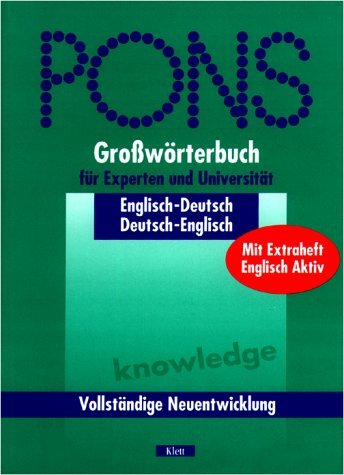 PONS Grosswörterbuch: PONS Großwörterbuch für Experten und Universität, Englisch, m. Beiheft Manga