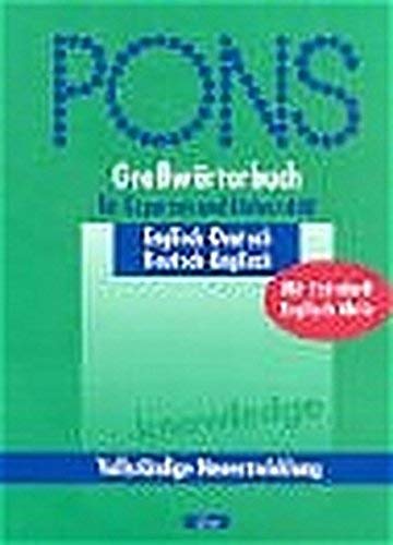 PONS Grosswörterbuch: Englisch-Deutsch /Deutsch-Englisch General education