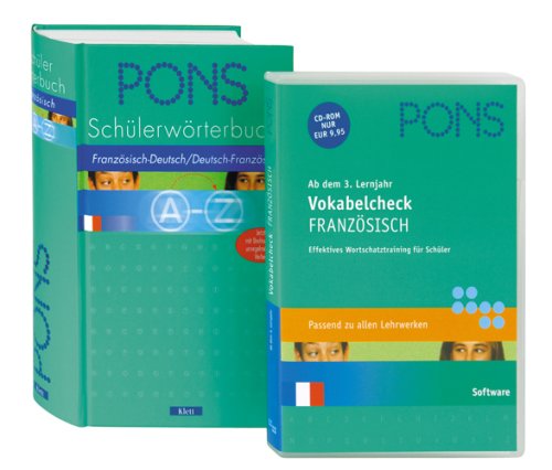 PONS Schülerwörterbuch Französisch-Deutsch / Deutsch-Französisch. PONS Vokabelcheck Französisch, 1 CD-ROM (2Tle.): Ab 3. Lernjahr. Rund 120.000 ... NT4.0/98SE/2000/XP oder Mac OS X 10.3.4 Foreign Languages ​​& Dictionaries