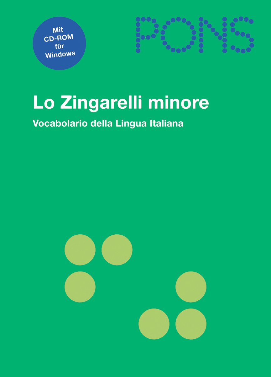 PONS Lo Zingarelli minore: Vocabulario della Lingua Italiana con CD Foreign Languages ​​& Dictionaries