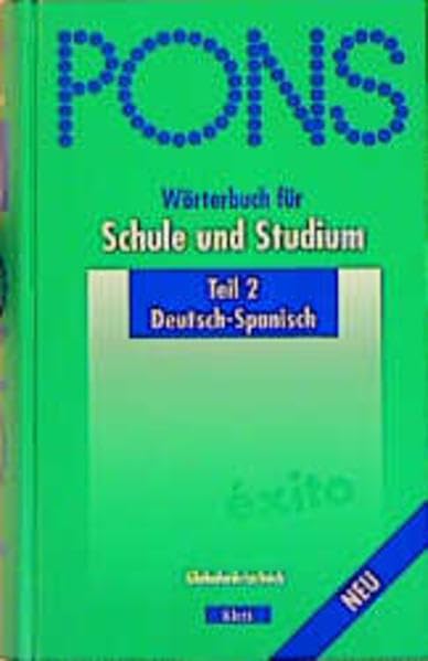 Product Image: PONS Wörterbuch für Schule und Studium, Deutsch-Spanisch