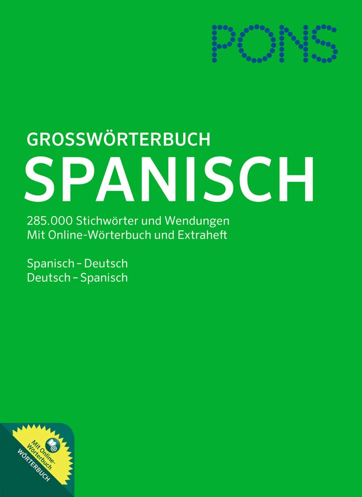 PONS Großwörterbuch Spanisch mit Online-Wörterbuch Foreign Languages ​​& Dictionaries