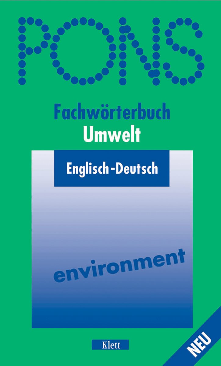 PONS Fachwörterbuch, Umwelt, Englisch-Deutsch Foreign Languages ​​& Dictionaries