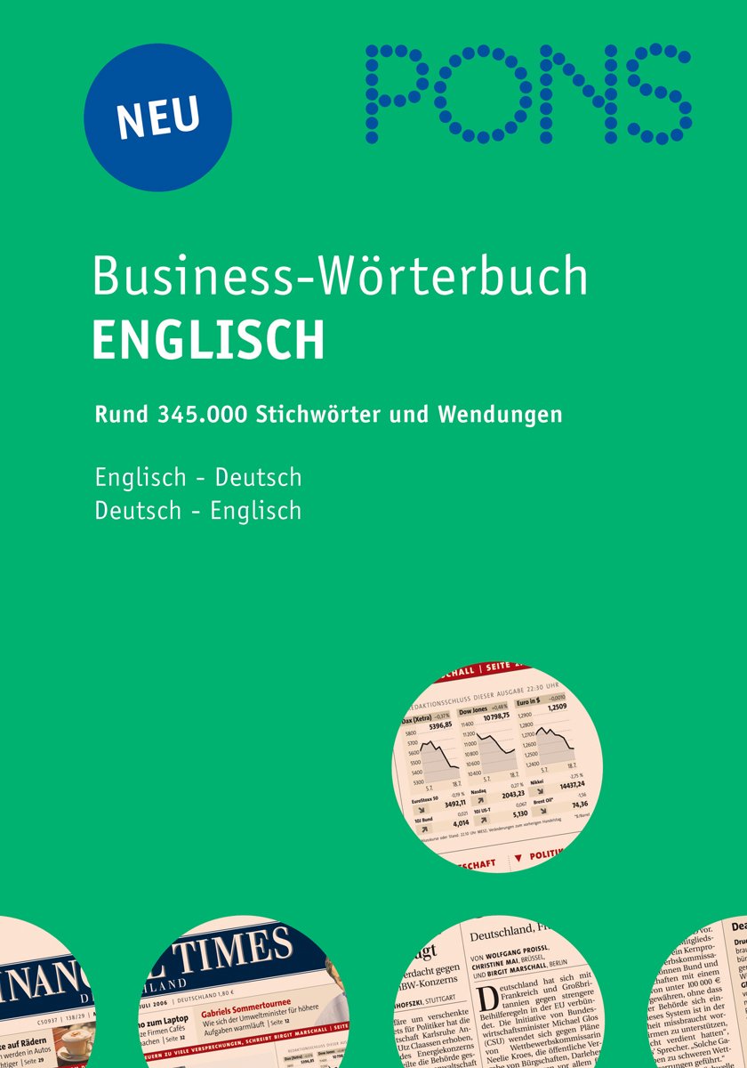 PONS Business Handwörterbuch Englisch. Englisch-Deutsch /Deutsch-Englisch Foreign Languages ​​& Dictionaries