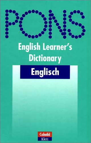 PONS Wörterbuch : Cobuild English Learner's Dictionary Foreign Languages ​​& Dictionaries