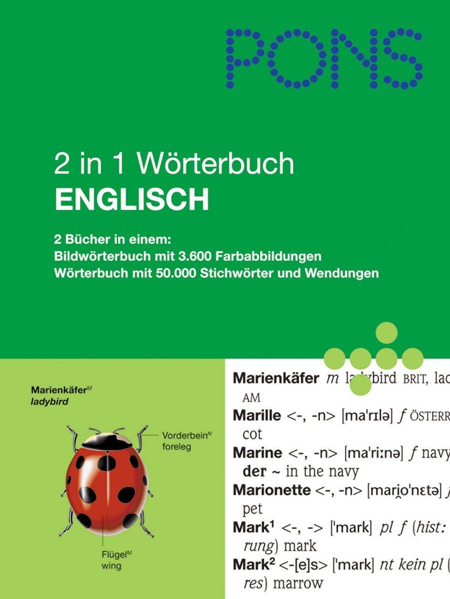 PONS 2 in 1 Wörterbuch Englisch Foreign Languages ​​& Dictionaries
