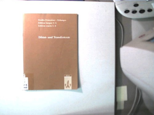 Diktat- und Transfertexte, Books