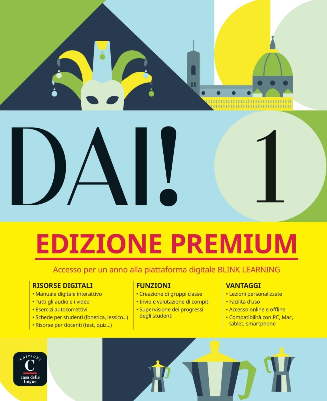 Dai! 1 A1 - Edizione Premium: Corso d'italiano. Libro dello studente e degli esercizi con audio e video + codice di accesso all’edizione digitale BlinkLearning (12 mesi) (Dai!: Corso d'italiano) Foreign Languages ​​& Dictionaries