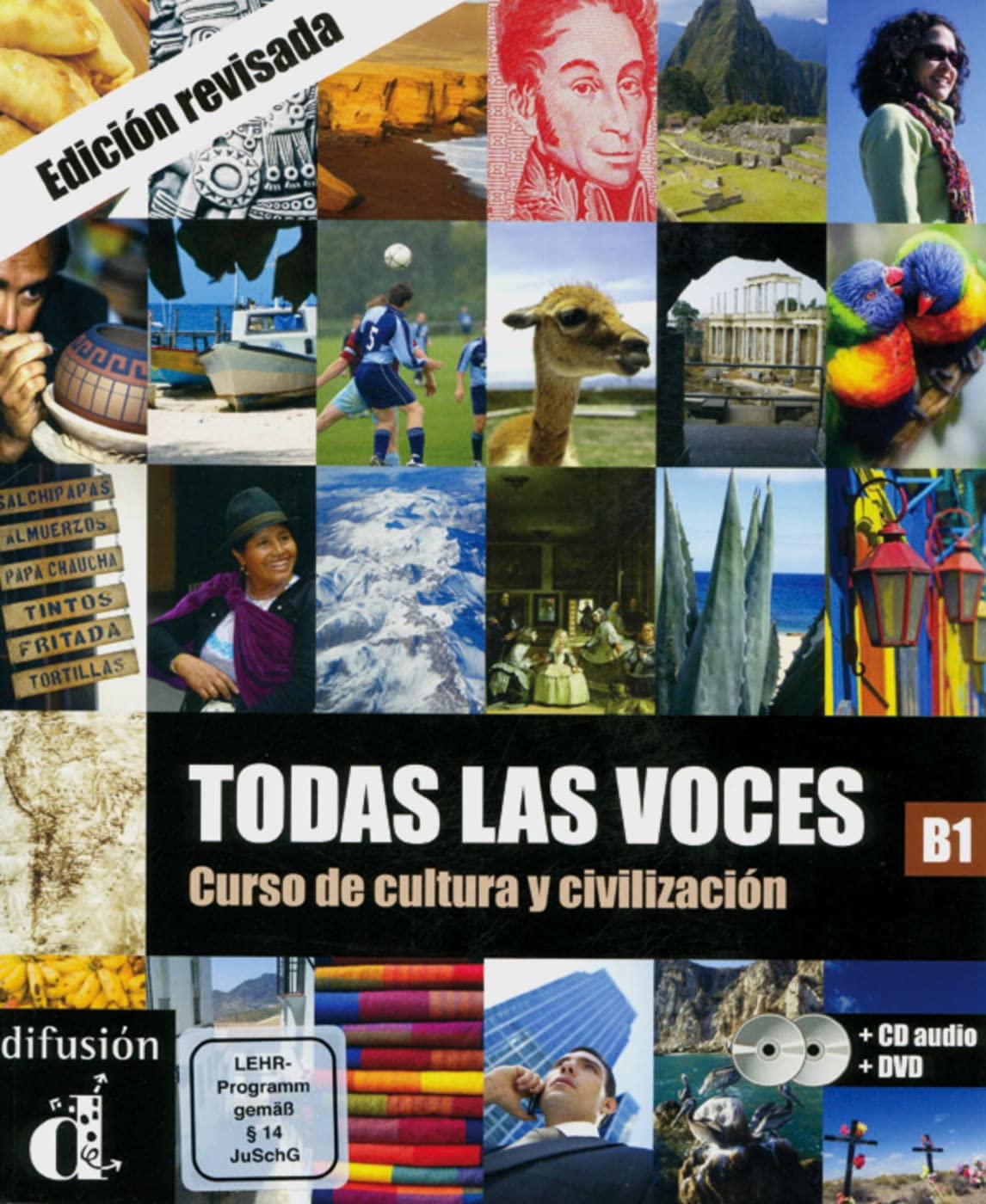 Todas las voces: Curso de cultura y civilización. Lehrbuch + Audio-CD + DVD Foreign Languages ​​& Dictionaries