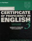 Cambridge Certificate of Profciency in English - New. Examination Papers from the University of Cambridge Examinations Syndicate / Student's Book with answers 3 Study Guides