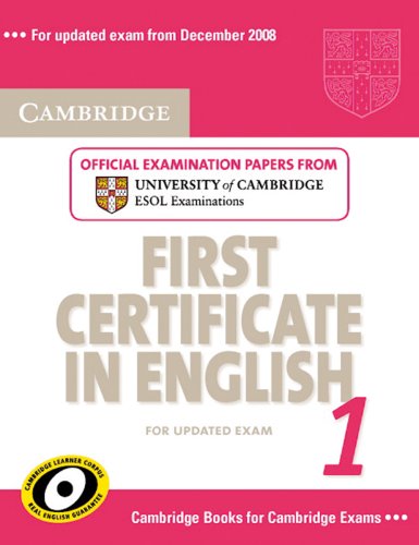 Cambridge First Certificate in English 1 / Student's Book Learning & Reference