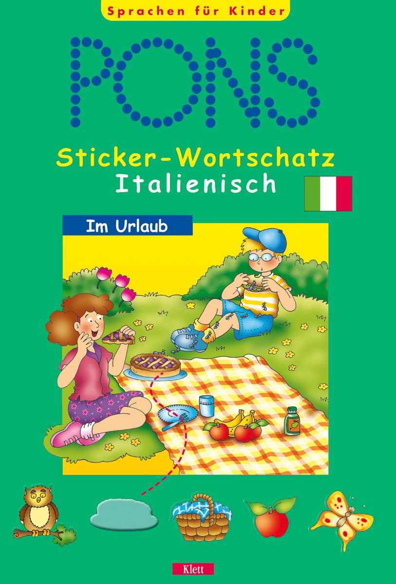 PONS Sticker-Wortschatz Italienisch. Im Urlaub Foreign Languages ​​& Dictionaries