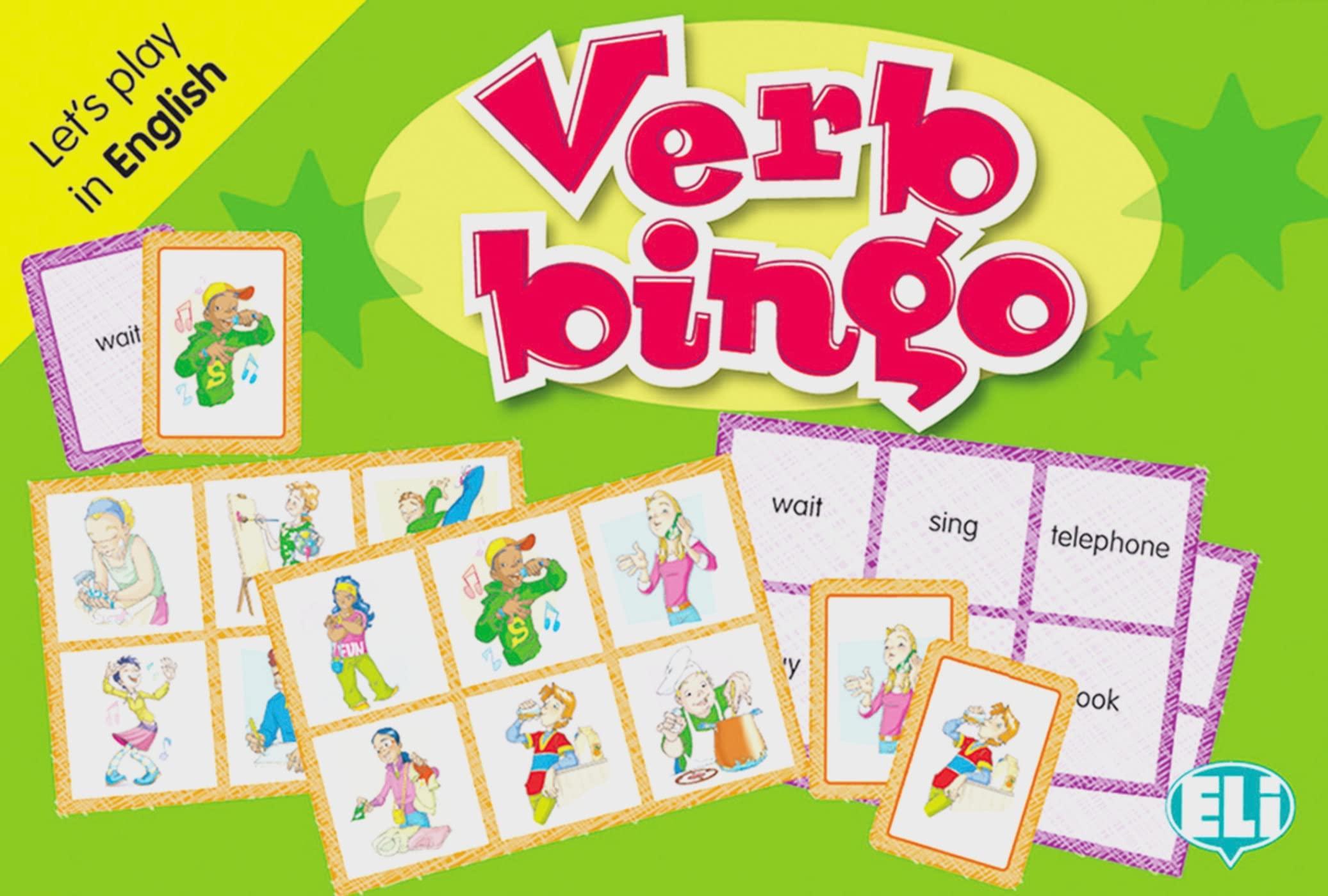 Verb bingo: Let' s play in English. 66 Spielkarten, 36 Bingokarten, Spielanleitung (ELI Spiele: Spiele zum Sprachenlernen) Foreign Languages ​​& Dictionaries