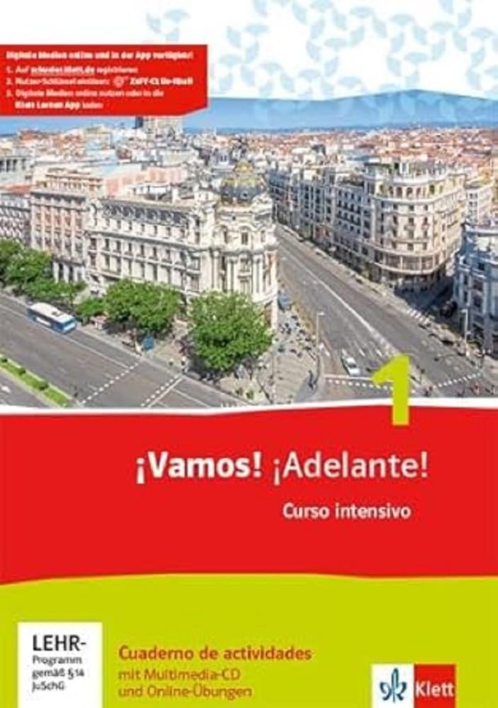 ¡Vamos! ¡Adelante! 1. Curso intensivo. Cuaderno de actividades mit Mediensammlung und Online-Übungen Foreign Languages ​​& Dictionaries