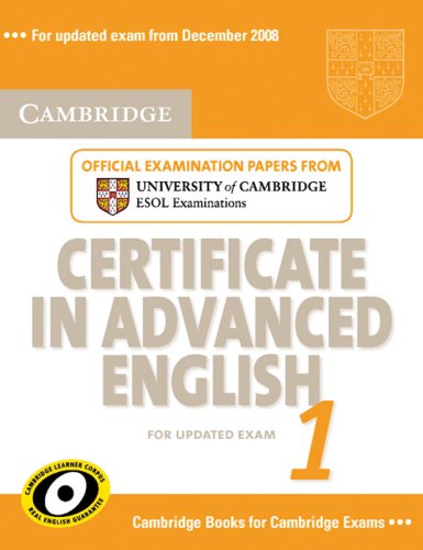 Cambridge Certificate in Advanced English 1 / Student's Book: Niveau C1 Foreign Languages ​​& Dictionaries