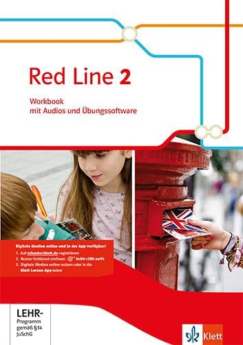 Red Line 2. Workbook mit Audios und Übungssoftware Klasse 6 Foreign Languages ​​& Dictionaries