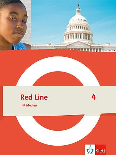 Red Line 4. Schulbuch mit Medien (flexibler Einband) Klasse 8 Foreign Languages ​​& Dictionaries