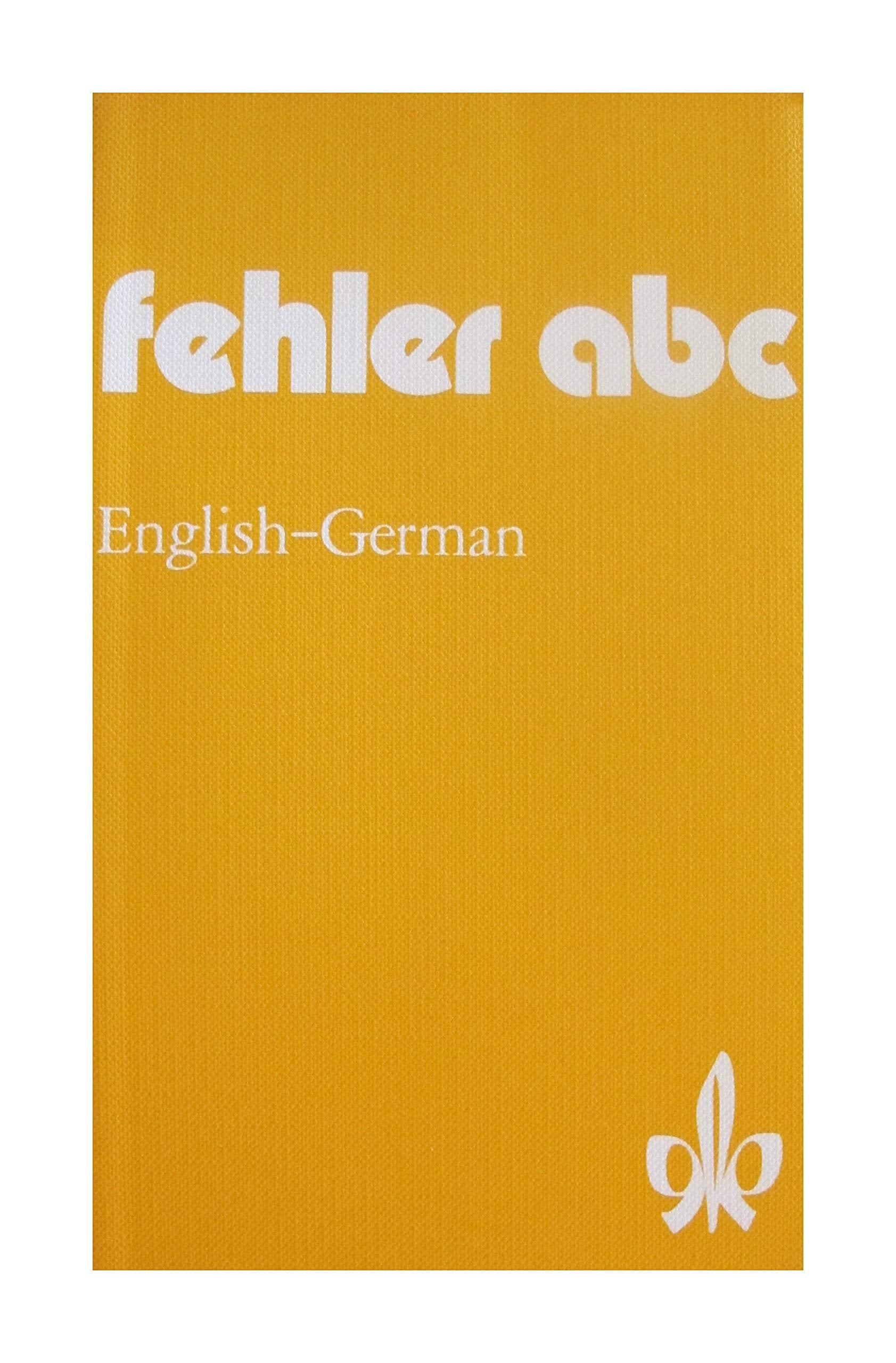 Product Image: Fehler ABC English-German