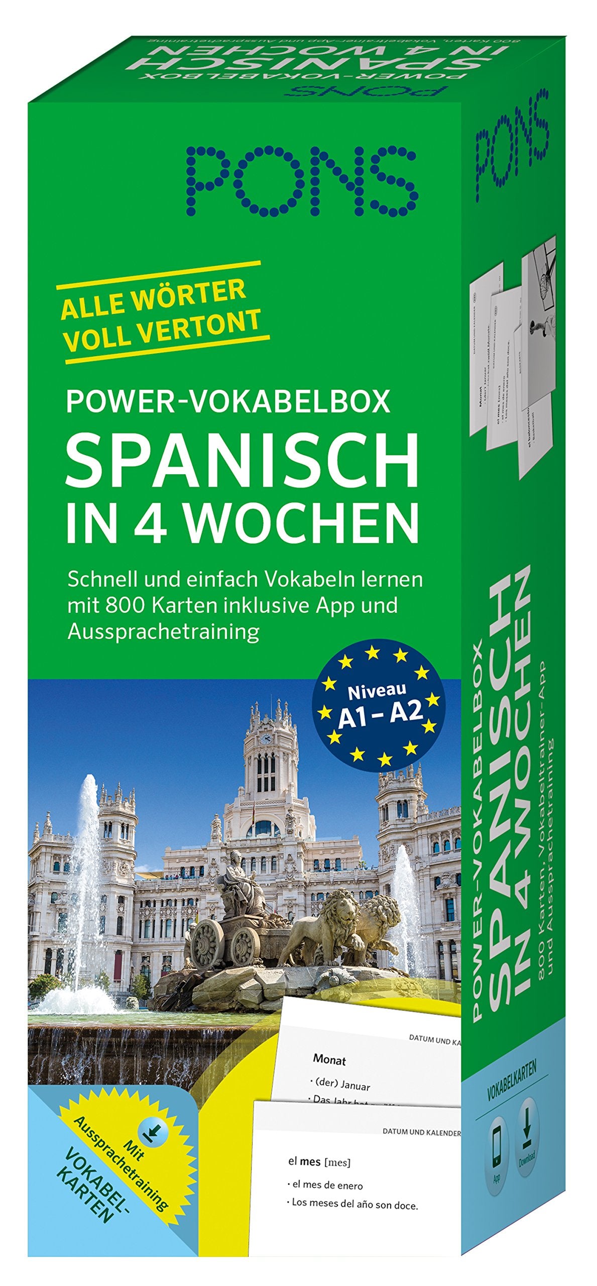 Product Image: PONS Power-Vokabelbox Spanisch in 4 Wochen